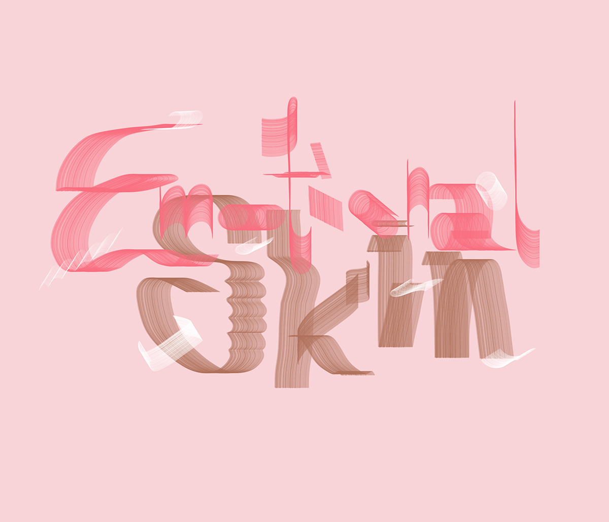 emotional skin typography 